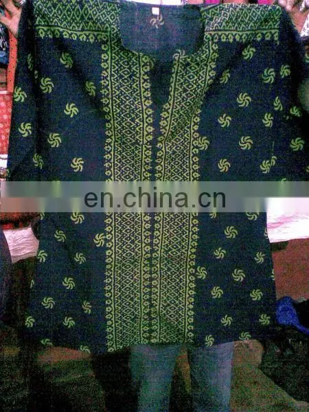 red designer kurti lakhnavi mirror work