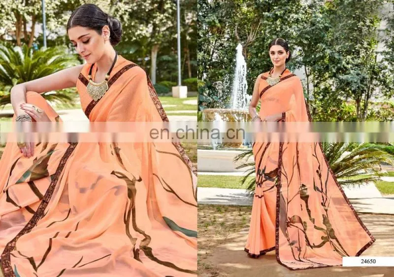 Designer Printed Georgette Saree.