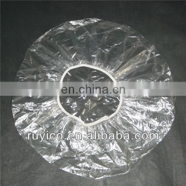 clear plastic shower cap / bathing cap