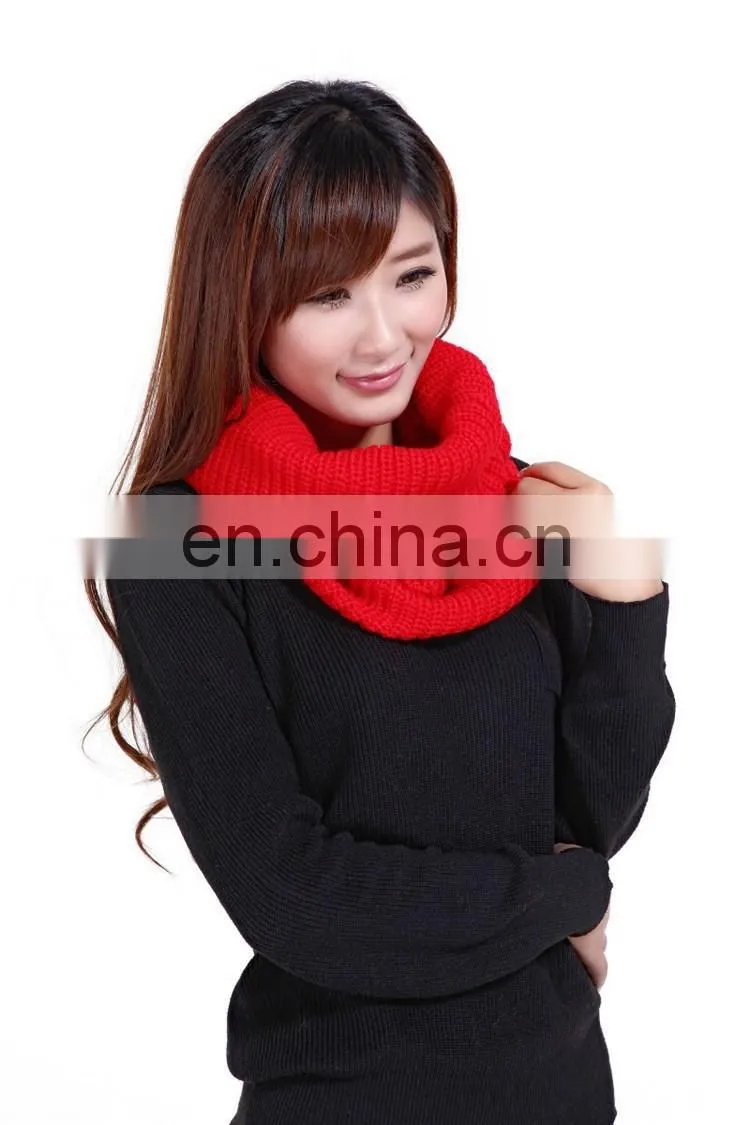 2018 colors knitting loop winter scarf infinity