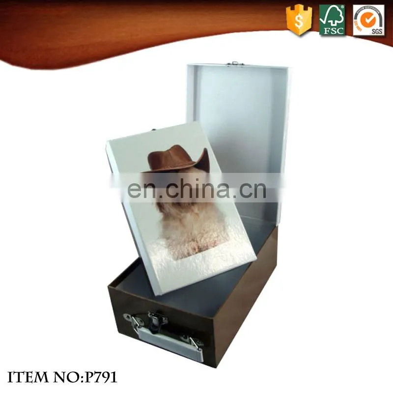 Children Rectangle Cardboard Suitcase Gift Box