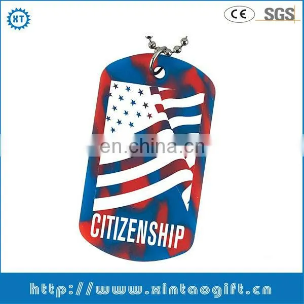Promotional cheap metal blank dog tag of China manufacturer
