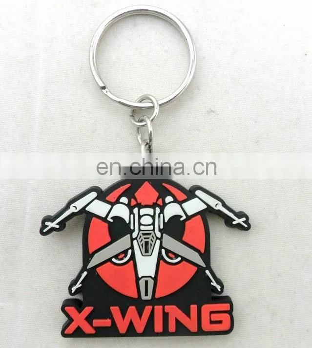 cool style new design oem custom 3D Rubber Keychain