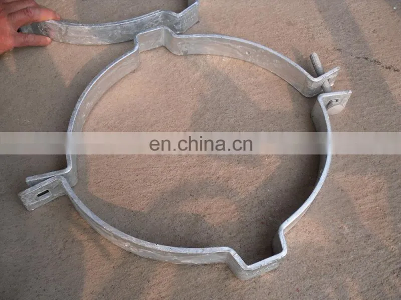 galvanized steel pipe band clamps u-shaped clamp