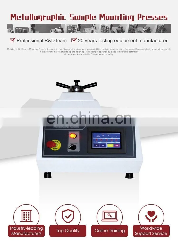 ZXQ-5 Automatic Touch Screen Metallographic Specimen Mounting Presses