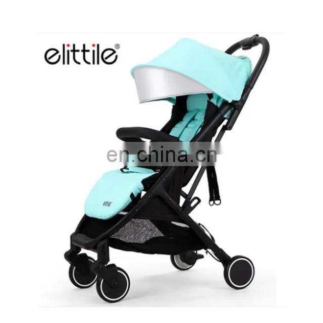 Lightweight Fiber Heated Adjustable Handle Baby Stroller