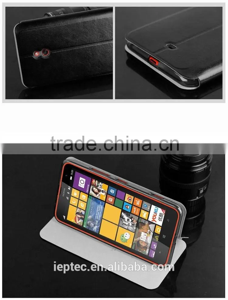 MOFi Wholesale PU Leather Mobile Phone Flip Cover Cases for Nokia Lumia 1320
