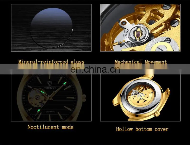 CHENXI 8806 Men Mechanical Automatic Watch Stainless Steel Sport Waterproof Mechanical Watches