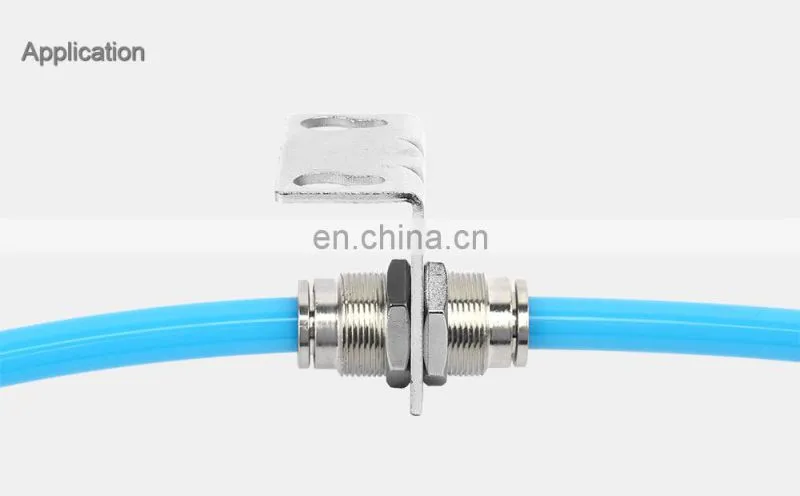 wholesale pneumatic nickel-plated brass straight through push to connection pipe fittings