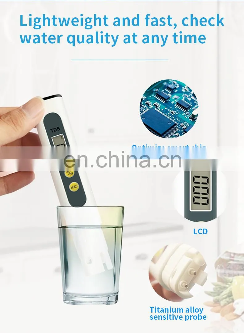 Water Quality Monitor Tester TDS Water Tester Meter For Drinking Water