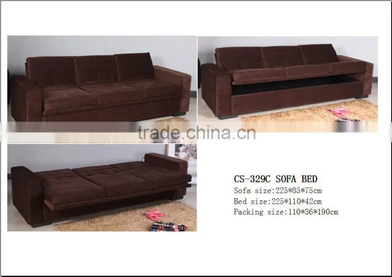 Yellow Fabric Modern Sofa Bed Furniture