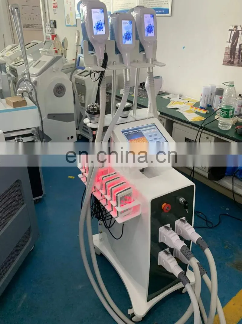 Professional 4 Cryo Handles cavitation rf laser pads fat freezing Machine Cool Body Sculpting Therapy body slimming Machine