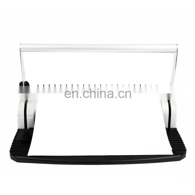 Wholesale Portable Office Use Desktop Book Notebook Steel Knife Binder Manual Comb Binding Machine