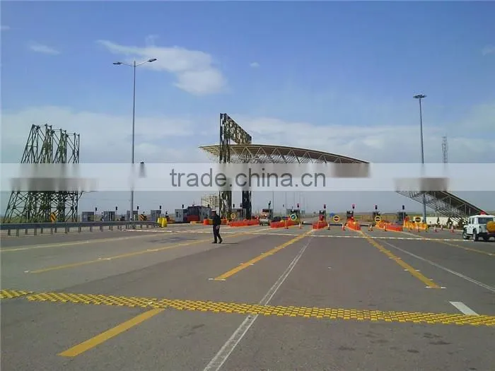 Secure Economical Prefab Steel Space Frame Toll Gate