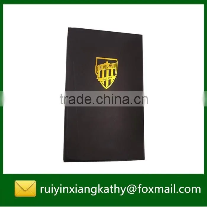 PP material hard cover name card 2 ring binder with name card