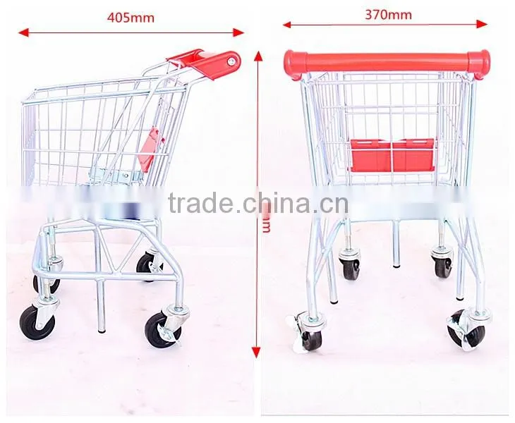Excellent Quality Lostest Price Kids Folding Toy Shopping Cart& Trolley