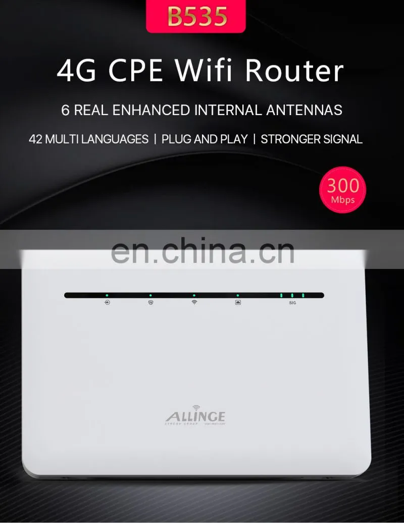 ALLINGE SDS1569 B316 B535 4g Cat6 LTE Mobile Wireless Hotspot SIM Card WiFi Router With 3000mAh Battery