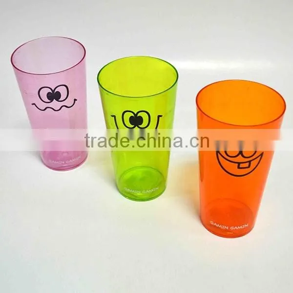 Transparent colorful cartoon printing 21oz party reusable plastic cup