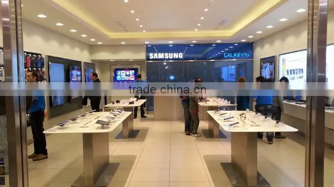mobile phone display table,cell phone display table,samsung store display table,samsung shop display table
