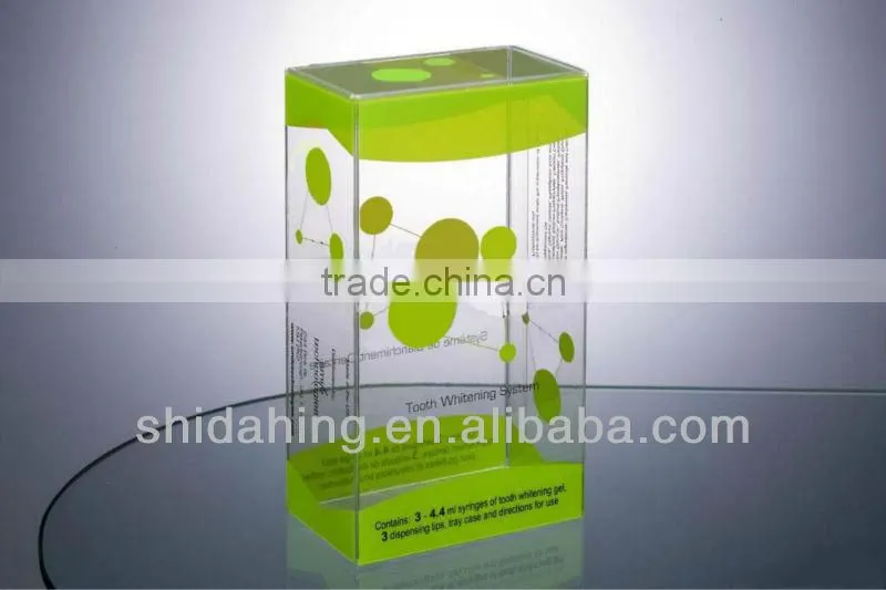 custom UV printing high end PVC box packaging