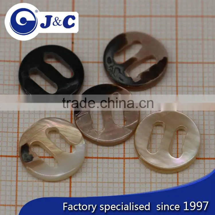 bespoke raw Natural Black lip shell button for shirt