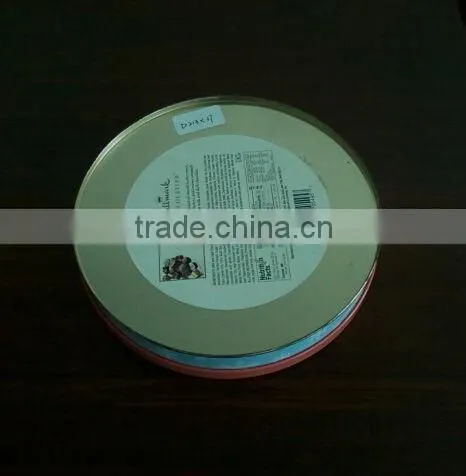 round cookie/chocolate tin box