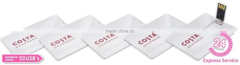 Custom logo usb card for business gift