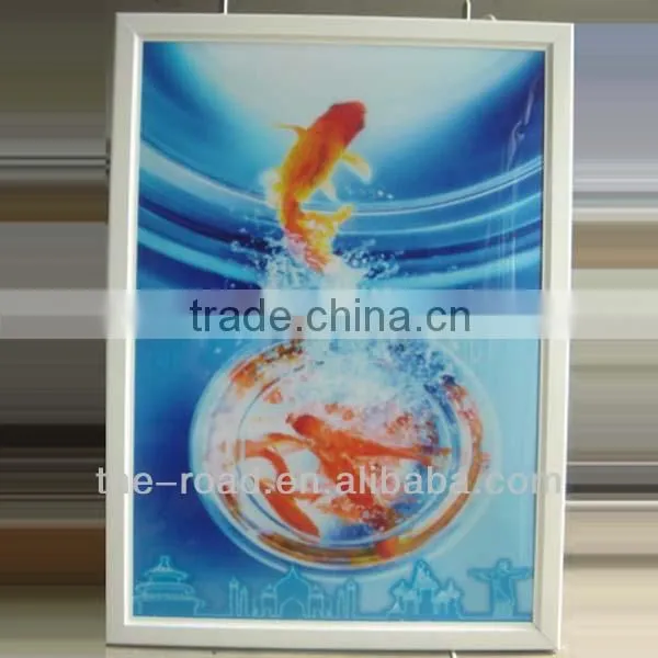 Aluminum Advertising Light Box Slimline LED Poster Frame