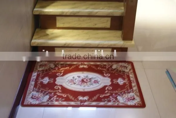 Newest microfiber printed bathroom door mat, custom size bathroom door mat