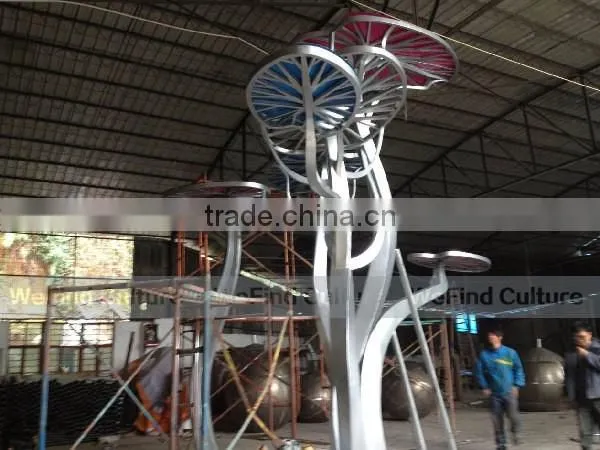 Large Metal Tree Abstract Sculpture for Park Architecture