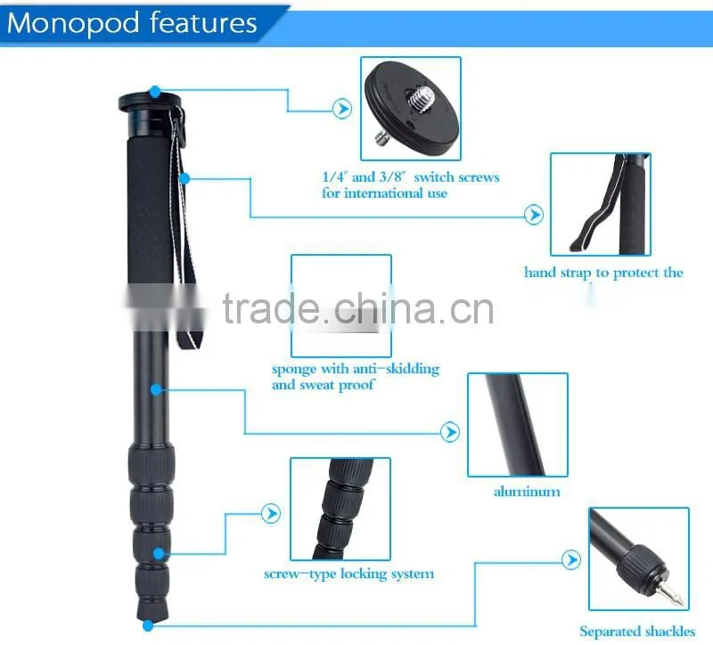 Easy to carry camera single leg tripod is cheap wholesale