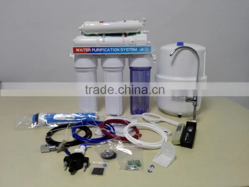 6-Stage 75GPD Reverse Osmosis Alkaline PH Water Filter System