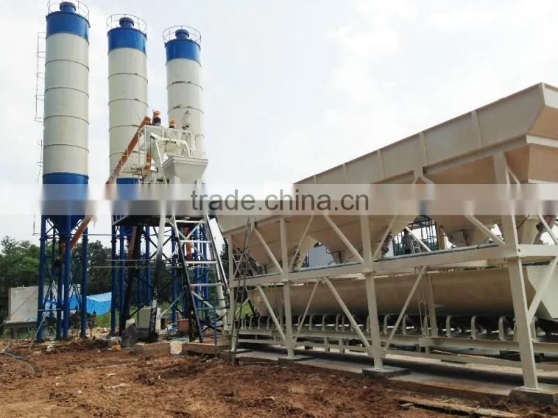 HZS50 high efficient manufacturing concrete batching plant price