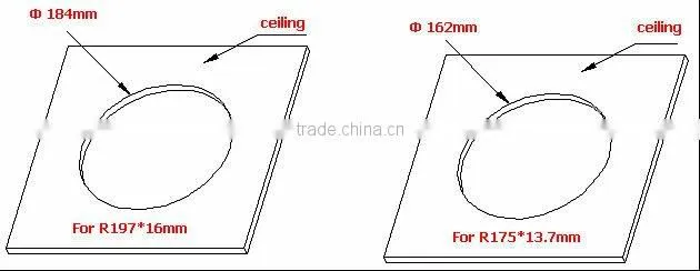 197mm 12W LED Downlight with Edge Lit