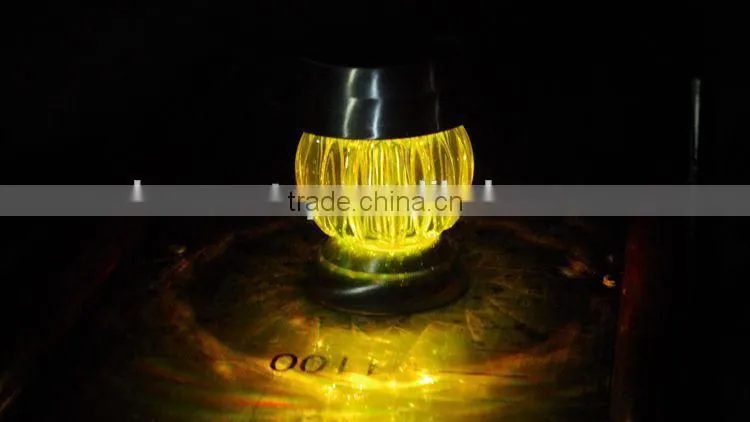New LED insert light solar lamp stainless steel garden solar