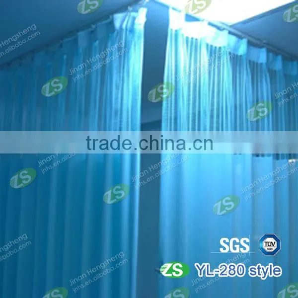 watertight hospital curtain with rail runner