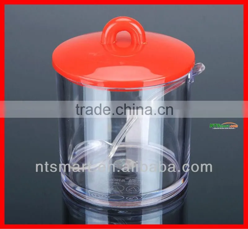 Acrylic Sauce Bottle, saucer