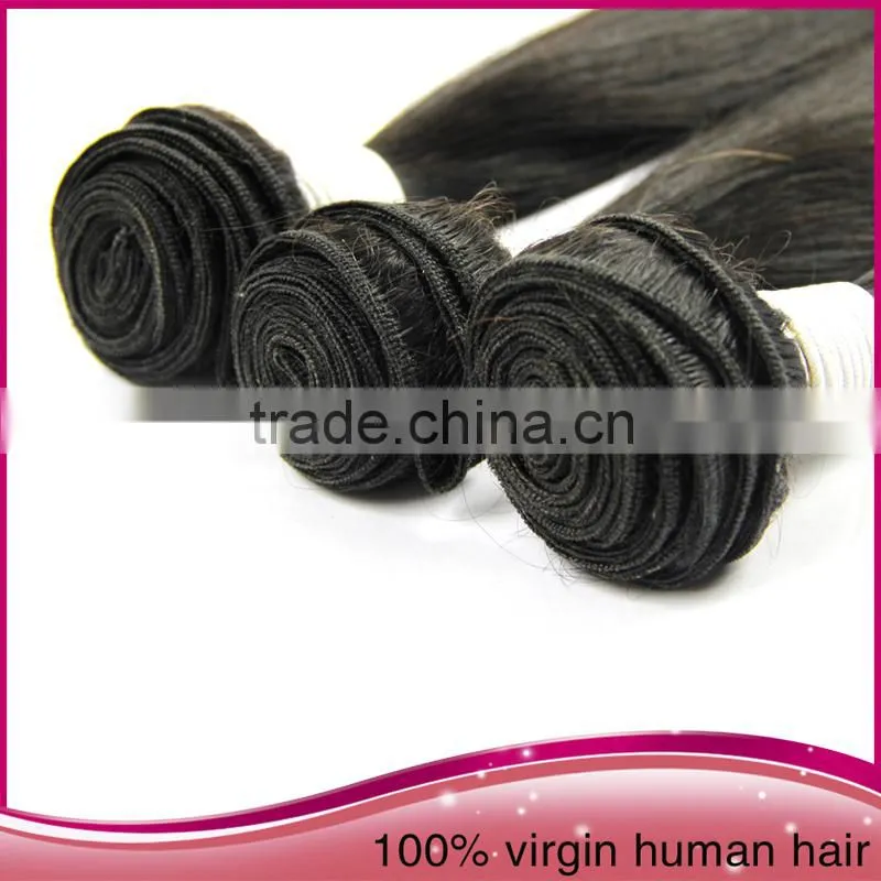 Alibaba 2015 Wholesale Virgin Brazilian Remy Hair Stright Hair Weave