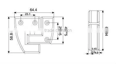 shower door hinge