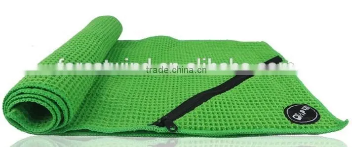 Microfiber sport sex towel manufacturer waffle pattern