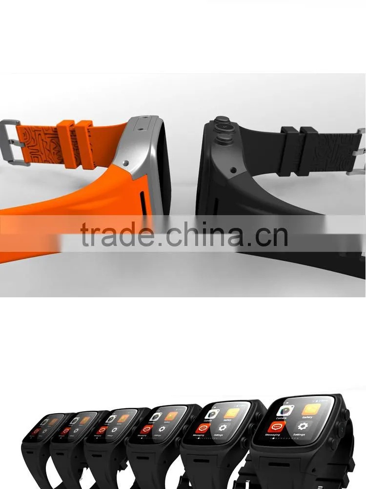 G-sensor E-Compass Gyroscope 1.54 inch 3G WIFI bt 4.0 MTK watch
