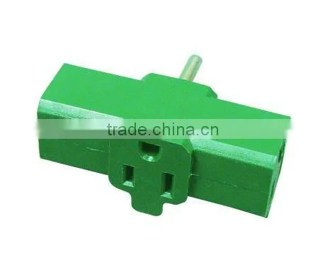 3 outlet grounding adapter
