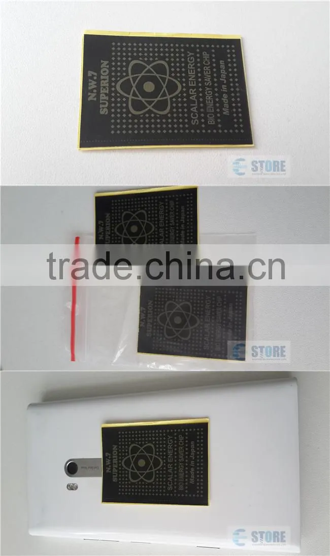 EMR Anti-radiation Mobile Phone Sticker Anion Scalar Energy Saver Chip