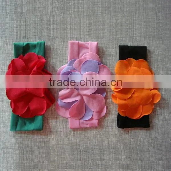 Rhinestone Colorful Hair Accessory Wholesale Scale Shape Fabric Baby Hair Band