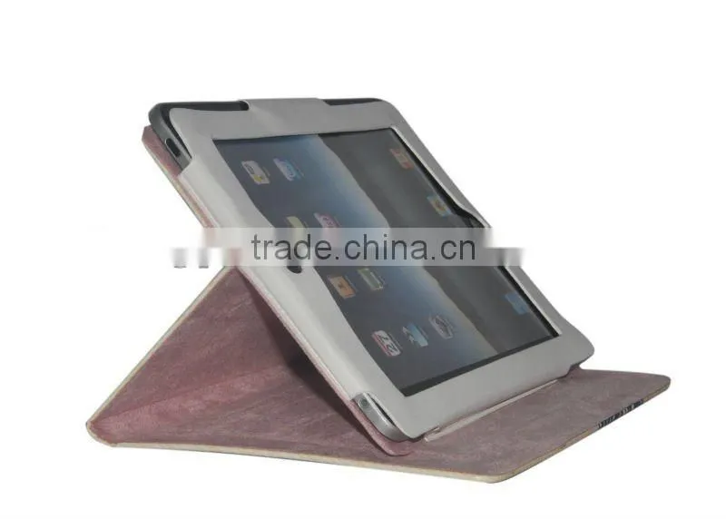 Cartoon leather PU case for the new ipad