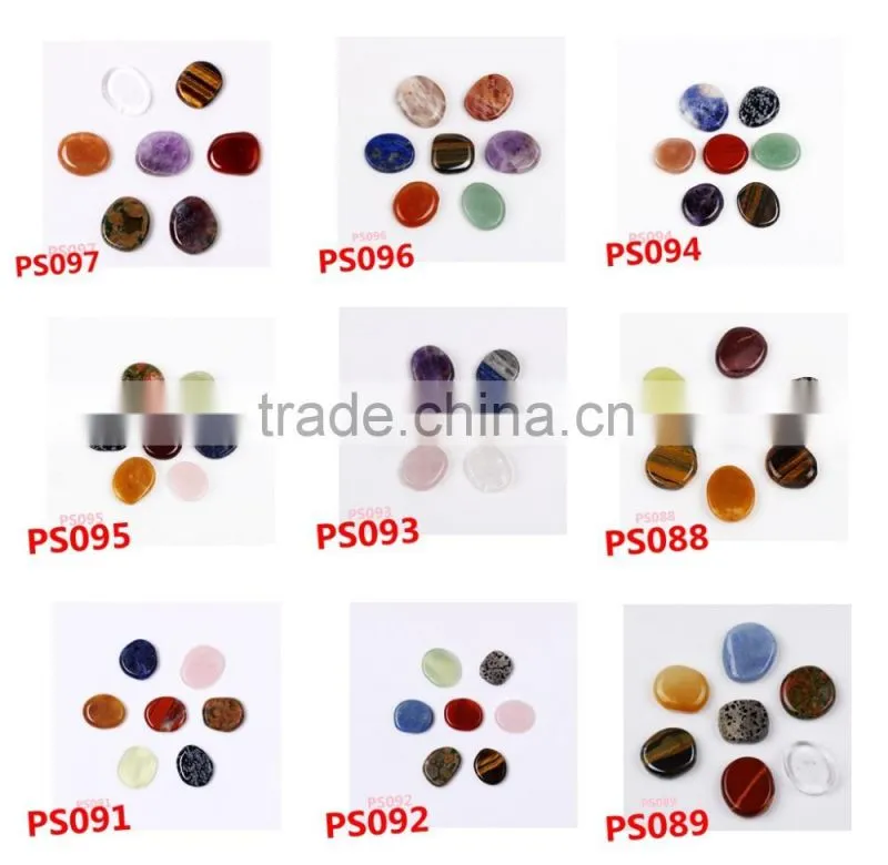 Wholesale Metaphysical Chakra Palm Stones Set/Metaphysical Healing Products