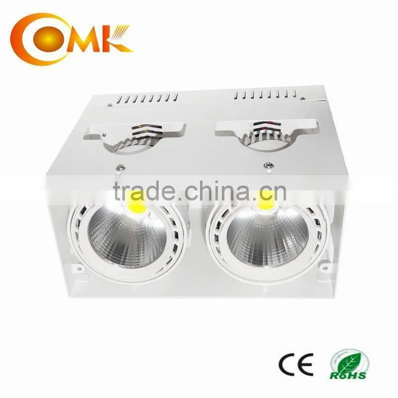 3*30W CXA2520 triple heads adjustable LED Bean grille light ,Iron+Aluminum