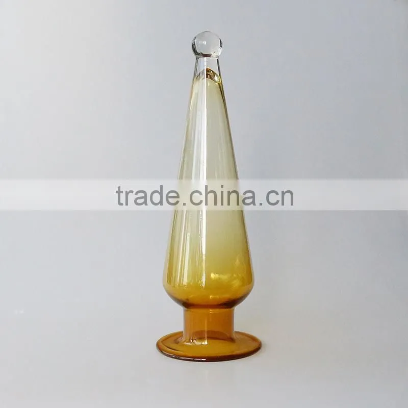 Amber solid color Candy Buffet clear christmas glass storage jar