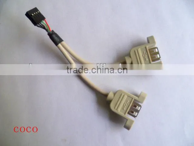 USB AFX 2 to 10P bracket cable in high quality