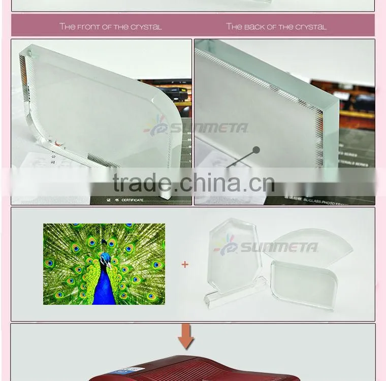 sublimation crystal photos frame at low price wholsale BSJ02